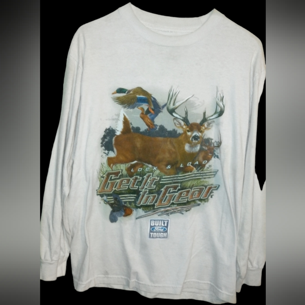 Men's L Ford Tough Long Sleeve Thick T